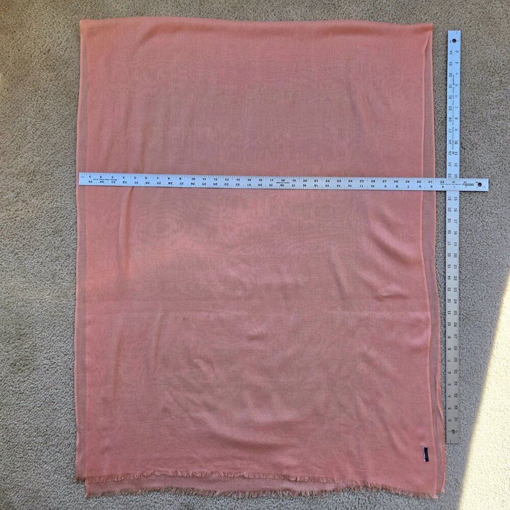 J. Crew Lightweight Silky Soft Scarf Pink - Picture 2 of 13